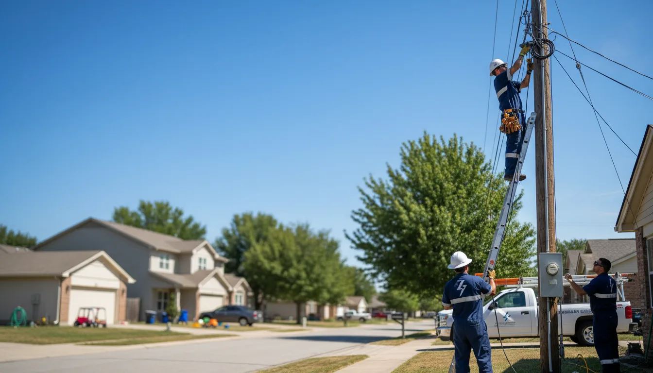 Residential electrician providing installation services in Greene, RI